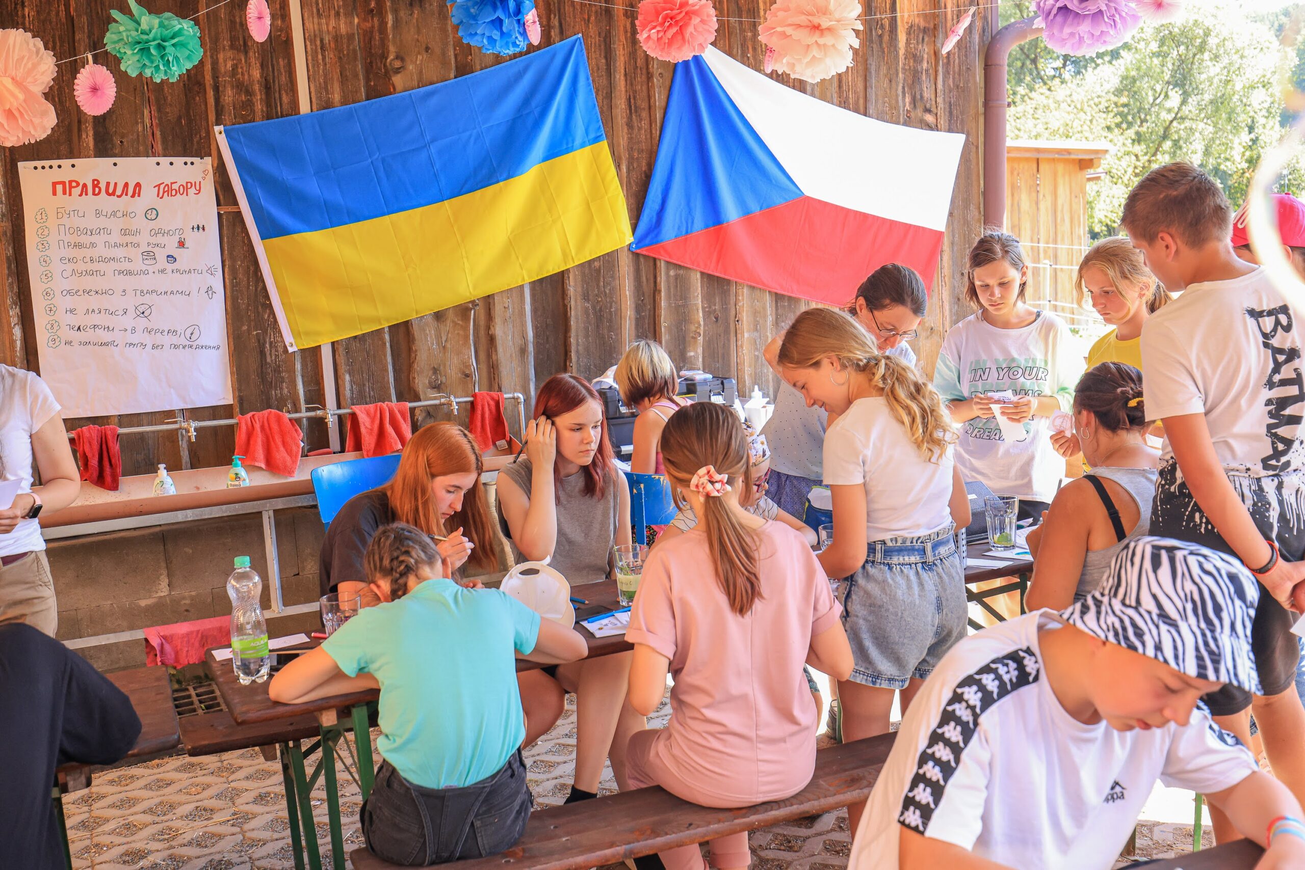 V létě proběhly dva běhy příměstských táborů pro ukrajinské děti